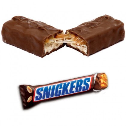 SNICKERS barre chocolat, caramel et cacahuètes - Single - 50g